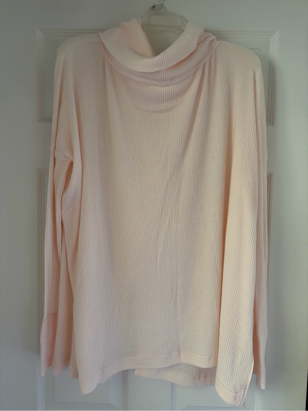 Women’s Lightweight Cowl Neck Sweater - Pale Pink Free People
